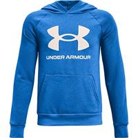 Herenhoodie Under Armour Rival Big Logo Blauw Maat L - thumbnail