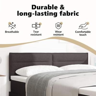 Hoofdbord met hoofdeinde Donkerbruin 160 cm Nep Leer