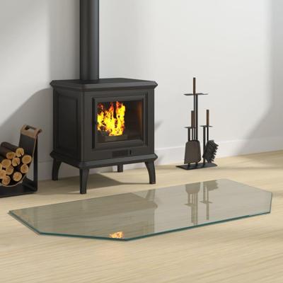 Glasplaat openhaard zeshoekig 100x50 cm