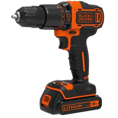Schroevendraaier Black & Decker BDCHD18KB - thumbnail