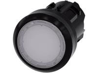 Siemens 3SU10010AB600AA0 Drukknop, verlicht, 22 mm, rond, kunststof, wit, drukknoop 1 stuk(s) - thumbnail