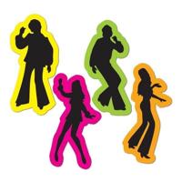 Decoratie Disco Silhouettes - thumbnail