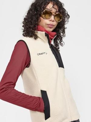 Craft 1913811 ADV Explore Pile Fleece Vest W - Ecru/Black - XXL Craft 1913811 ADV Explore Pile Fleece Vest W - Ecru/Black - XXL