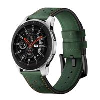 Voor het toepassen van Samsung Galaxy Watch actieve 20mm lederen oogje sport strap (Army Green) - thumbnail