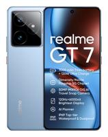 realme GT7 5G smartphone, 12 + 512 GB, 7000 mAh batterij, 120 W opladen, Dimensity 9400e chipset, IMX906 50MP camera, AI Planner, 6000nits Pro-Esports 120Hz display, IP69, blauw, Amazon exclusief - thumbnail