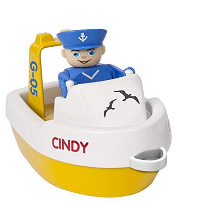 BIG waterplay waterbaan rotterdam met bootje & figuur 90x50x9 cm - thumbnail
