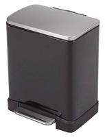 EKO - Europe E-Cube Step Bin 20L Rechthoekig Zwart - thumbnail