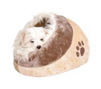 TRIXIE KATTENMAND IGLO MINOU BEIGE / BRUIN 41X30X50 CM - thumbnail