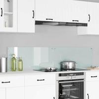VidaXL Keuken achterwand 2 pcs wit 90 x 40 cm gehard glas - thumbnail
