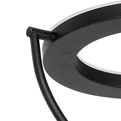 QAZQA Moderne vloerlamp zwart met leesarm incl. LED en dimmer - Divo