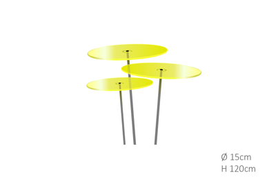 3 stuks! Zonnevangers Citroen geel medium 120x15 cm Cazador Del Sol - Cazador del sol