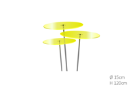 3 stuks! Zonnevangers Citroen geel medium 120x15 cm Cazador Del Sol - Cazador del sol - thumbnail