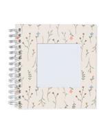 HEMA Fotoalbum met spiraal en venster 19x18 bloemen - thumbnail