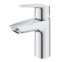 Grohe QuickFix Start S-size wastafelkraan met koude start en push-open waste chroom - thumbnail