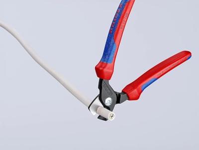 Knipex Kabelschaar | lengte 160 mm meercomponenten mantels | 1 stuk - 95 12 160 - 95 12 160 - thumbnail