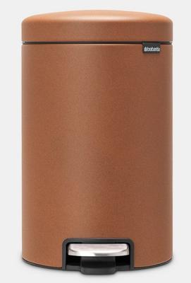 Brabantia Newicon Pedaalemmer 12 Liter Met Kunststof Binnenemmer - Mineral Cinnamon Brabantia Newicon Pedaalemmer 12 Liter Met Kunststof Binnenemmer - Mineral Cinnamon