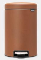 Brabantia Newicon Pedaalemmer 12 Liter Met Kunststof Binnenemmer - Mineral Cinnamon - thumbnail