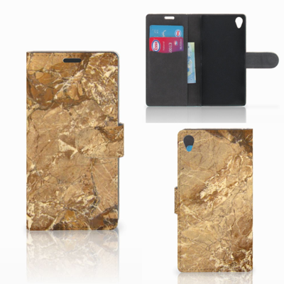 Sony Xperia Z3 | Bookcase | Marmer Creme Sony Xperia Z3 | Bookcase | Marmer Creme