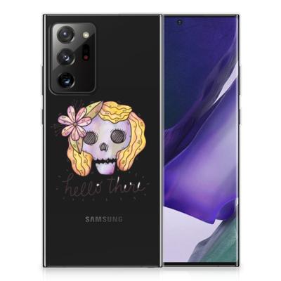 Silicone Back Case Samsung Galaxy Note20 Ultra Boho Skull Silicone Back Case Samsung Galaxy Note20 Ultra Boho Skull