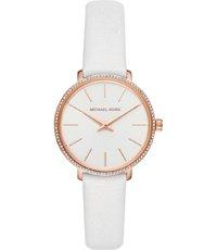 Horlogeband Michael Kors MK2802 Leder Wit 14mm