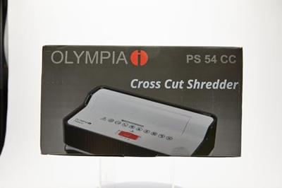 Olympia PS 54 CC Papierversnipperaar 8 vellen Cross cut 4 x 32 mm P-4 13 l