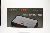 Olympia PS 54 CC Papierversnipperaar 8 vellen Cross cut 4 x 32 mm P-4 13 l - thumbnail
