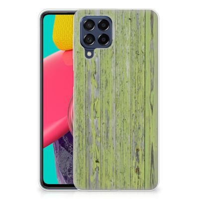 Samsung Galaxy M53 | Bumper Hoesje | Green Wood