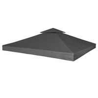 VidaXL Vervangend tentdoek prieel 310 g/m² 3x3 m donkergrijs - thumbnail