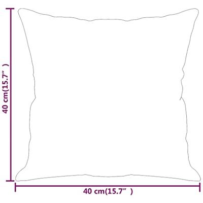 Sierkussens 2 st 40x40 cm stof lichtgeel - thumbnail