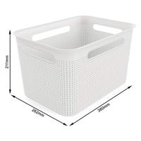 Rotho BRISEN Opbergmand 36x26,2x21,1 cm 16L Wit - thumbnail