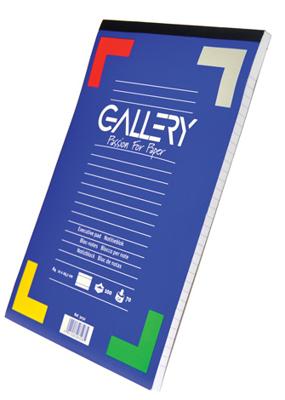 Gallery schrijfblok, ft A4, gelijnd, blok van 100 vel