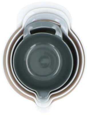 Alpina mengkommen 1.2-3l 4 stuks wit/grijs