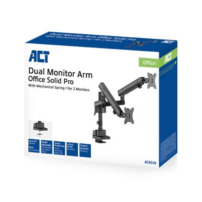 ACT AC8328 dubbele monitorsteun - thumbnail