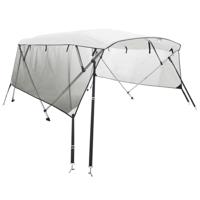 VidaXL Biminitop 3 bogen met mesh zijwanden 183x(185-198)x137 cm - thumbnail
