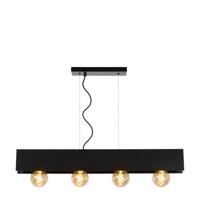 Lucide SURTUS - Hanglamp - 4xE27 - Zwart - thumbnail