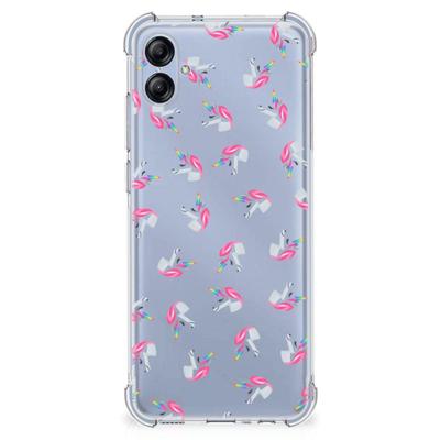 Doorzichtige Silicone Hoesje voor Samsung Galaxy A04e Unicorns Doorzichtige Silicone Hoesje voor Samsung Galaxy A04e Unicorns