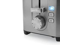 Princess 142402 Broodrooster met dubbele lange sleuf Met broodrekje RVS - thumbnail