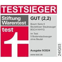 Bosch beutelloser Staubsauger GS41 Serie 6, weiß Stofzuiger zonder zak Zakloos - thumbnail
