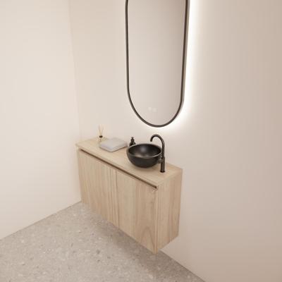 Fonteinmeubel BWS Meadow 80x50 cm Kastanje Eiken Incl. Topplaat