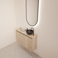 Fonteinmeubel BWS Meadow 80x50 cm Kastanje Eiken Incl. Topplaat - thumbnail