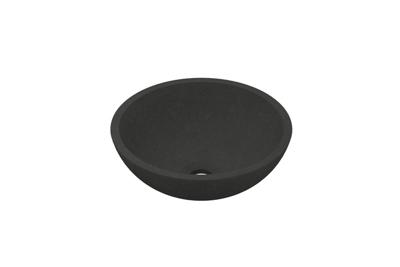 INK Jazz small waskom - 33x12cm - 0 kraangaten - Quartz grijs 3430412 INK Jazz small waskom - 33x12cm - 0 kraangaten - Quartz grijs 3430412