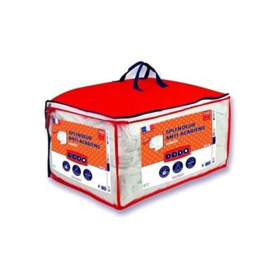 DODO Pack Warm anti-mijtendekbed 220x240 cm + 2 kussens 60x60 cm - Pracht - 100% volupt'air vulling 350gr/m² - Wit