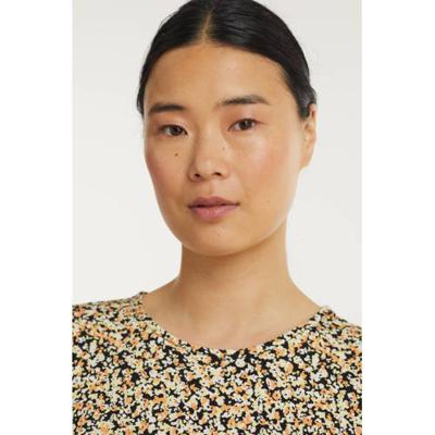 MSCH Copenhagen gebloemde jurk Mabea zwart/geel MSCH Copenhagen gebloemde jurk Mabea zwart/geel