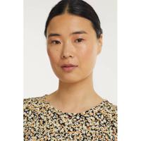 MSCH Copenhagen gebloemde jurk Mabea zwart/geel - thumbnail