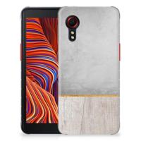 Samsung Galaxy Xcover 5 | Bumper Hoesje | Wood Concrete - thumbnail