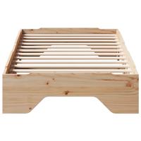 Bedframe zonder matras stapelbaar 90x200 cm massief hout - thumbnail