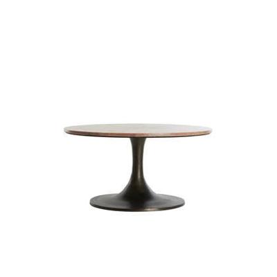 Light & Living Ronde Salontafel 'Dolin' Travertin, 75cm