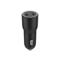 2-poorts USB-autolader, 4.0 A, zwart - thumbnail
