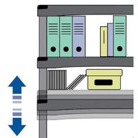 Bama futuro opbergsysteem 4 planken 80x40x137 cm groen - thumbnail