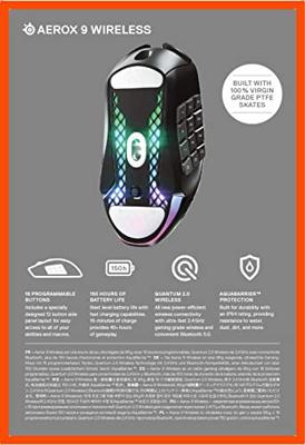 Steelseries Aerox 9 Draadloze MMO Muis